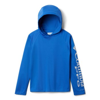 Columbia PFG Terminal Tackle, Sudaderas Con Capucha Azules Para Niño | 469528-INL